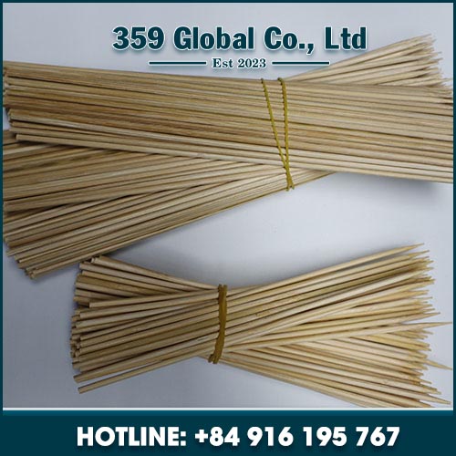 Bamboo flag skewer for BBQ grill	